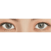 LensTown Romantea London Gray — both eyes wearing the contact lenses