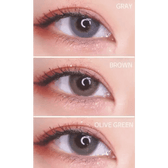 LensTown Romantea London Olive Green — contact lens product information graphic