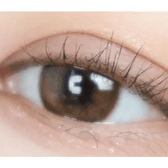 LensTown Romantea Ring 1Day Brown (10p) — single-eye close-up showing the contact lens appearance