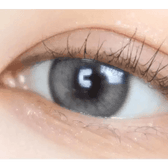 LensTown Romantea Ring 1Day Gray (10p) — single-eye close-up showing the contact lens appearance