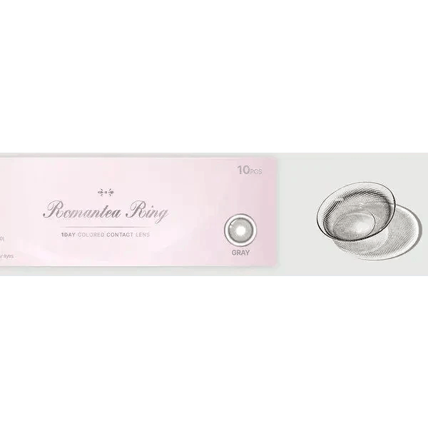 LensTown Romantea Ring 1Day Gray (10p) — contact lens packaging