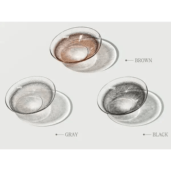 LensTown Romantea Ring 1Day Gray (10p) — contact lens appearance comparison