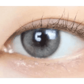 LensTown Romantea Ring 1Day Gray (10p) — single-eye close-up showing the contact lens appearance