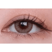 LensTown Romantea Rome Brown — single-eye close-up showing the contact lens appearance