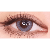 LensTown Romantea Rome Gray — single-eye close-up showing the contact lens appearance