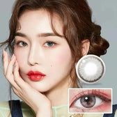 LensTown Romantea Rome Gray — model portrait showing the contact lens look