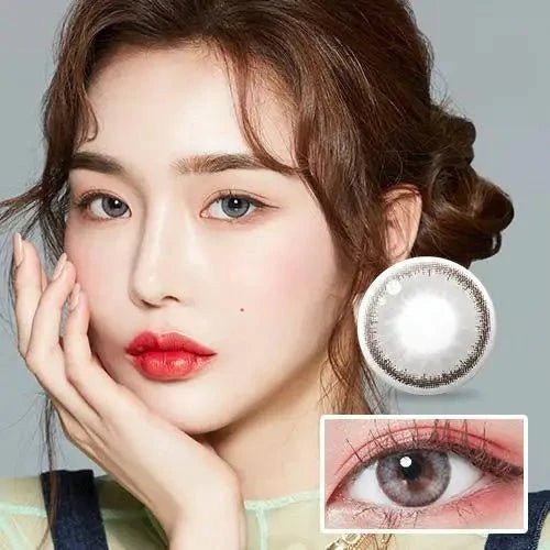 LensTown Romantea Rome Gray colored contact lens, 13.6mm graphic diameter, 3-6 Months wear