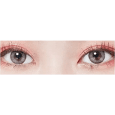 LensTown Romantea Rome Gray — both eyes wearing the contact lenses