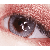 LensTown Romantea Rome Gray — single-eye close-up showing the contact lens appearance