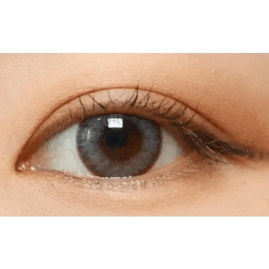 LensTown Romantea Rome Gray — single-eye close-up showing the contact lens appearance