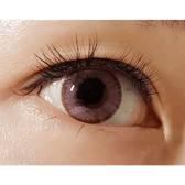 LensTown Romantea Rome Pink — single-eye close-up showing the contact lens appearance