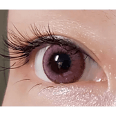 LensTown Romantea Rome Pink — single-eye close-up showing the contact lens appearance