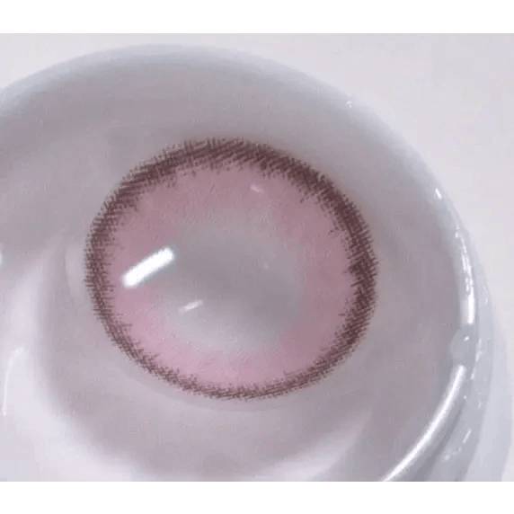 LensTown Romantea Rome Pink colored contact lens, 13.6mm graphic diameter, 3-6 Months wear