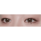 LensTown Romantea Rose Beige Brown Toric — both eyes wearing the contact lenses