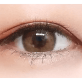 LensTown Romantea Rose Beige Brown Toric — single-eye close-up showing the contact lens appearance