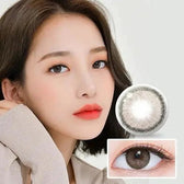 LensTown Romantea Rose Nude Brown Toric — model portrait showing the contact lens look