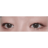 LensTown Romantea Rose Nude Brown Toric — both eyes wearing the contact lenses
