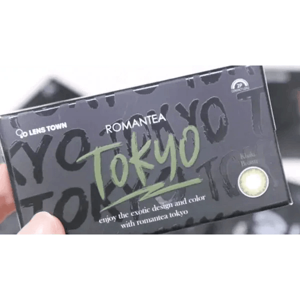 LensTown Romantea Tokyo Grande Khaki Brown — contact lens packaging