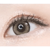 LensTown Romantea Tokyo Grande Khaki Brown — single-eye close-up showing the contact lens appearance