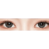 LensTown Romantea Tokyo Grande Warm Gray — both eyes wearing the contact lenses