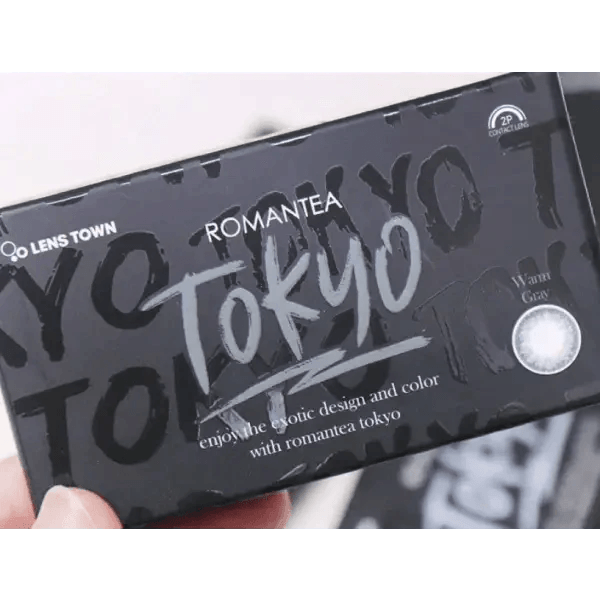 LensTown Romantea Tokyo Grande Warm Gray — contact lens packaging