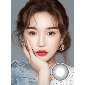 LensTown Romantea Tokyo Grande Warm Gray — model portrait showing the contact lens look
