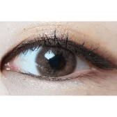 LensTown Romantea Venice Brown — single-eye close-up showing the contact lens appearance