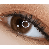 LensTown Romantea Venice Brown — single-eye close-up showing the contact lens appearance