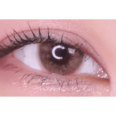 LensTown Romantea Venice Brown — single-eye close-up showing the contact lens appearance