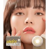 LensTown Romantea Venice Brown — model portrait showing the contact lens look