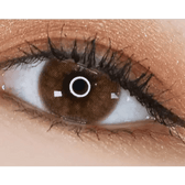 LensTown Romantea Venice Brown — single-eye close-up showing the contact lens appearance