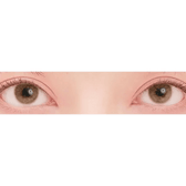 LensTown Romantea Venice Brown — both eyes wearing the contact lenses