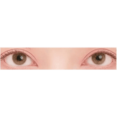 LensTown Romantea Venice Brown Toric — both eyes wearing the contact lenses