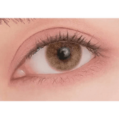 LensTown Romantea Venice Brown Toric — single-eye close-up showing the contact lens appearance
