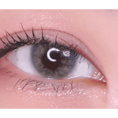 LensTown Romantea Venice Gray — single-eye close-up showing the contact lens appearance