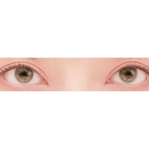 LensTown Romantea Venice Gray — both eyes wearing the contact lenses