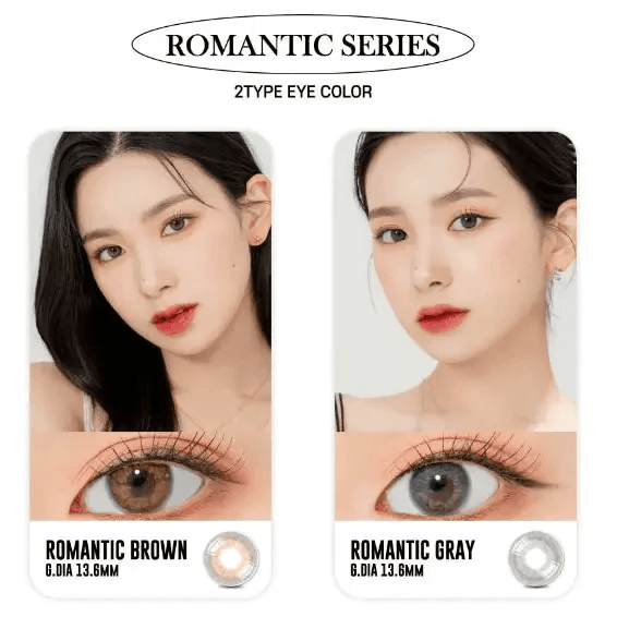 LensRang Romantic Brown — contact lens appearance comparison