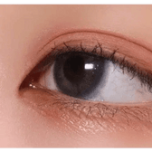 LensRang Romantic Gray — single-eye close-up showing the contact lens appearance