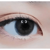 LensRang Romantic Gray — single-eye close-up showing the contact lens appearance