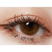 Olens Romantico 3 Color Brown — single-eye close-up showing the contact lens appearance