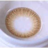 Olens Romantico 3 Color Brown — close-up of the contact lens design