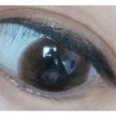 Olens Romantico 3 Color Brown — single-eye close-up showing the contact lens appearance