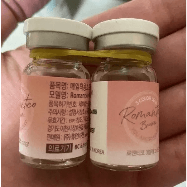 Olens Romantico 3 Color Brown — contact lens packaging