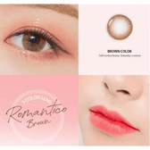 Olens Romantico 3 Color Brown — contact lens product information graphic