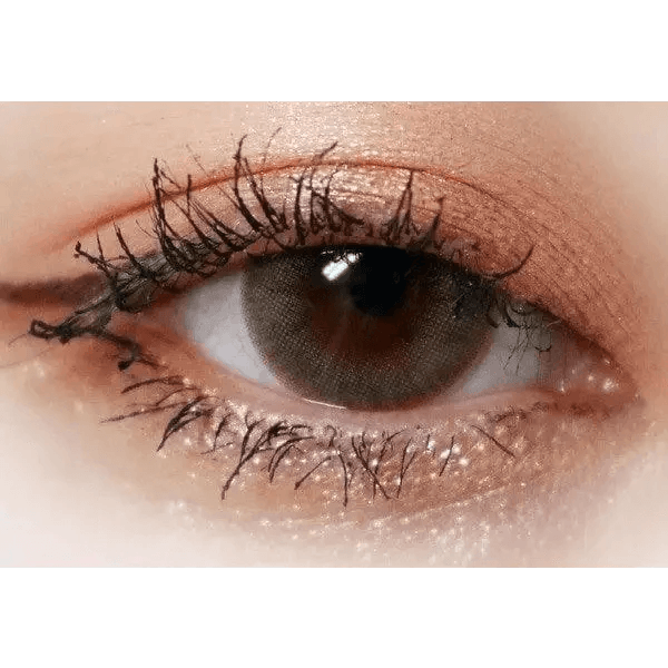 Olens Romantico 3 Color Gray — single-eye close-up showing the contact lens appearance