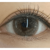 Olens Romantico 3 Color Gray — single-eye close-up showing the contact lens appearance
