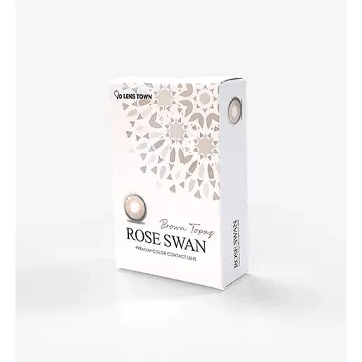 LensTown Rose Swan Brown Topaz — contact lens packaging