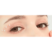 LensTown Rose Swan Brown Topaz — both eyes wearing the contact lenses