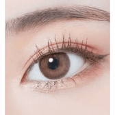 LensTown Rose Swan Brown Topaz — single-eye close-up showing the contact lens appearance