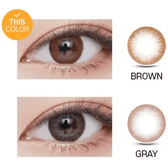 LensVery Rosee Classic Brown — contact lens appearance comparison